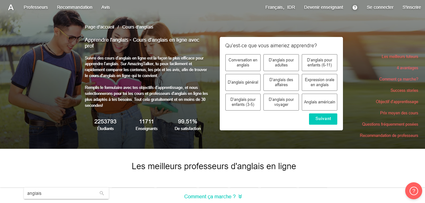 Amazingtalker - Cours d’anglais pour adulte