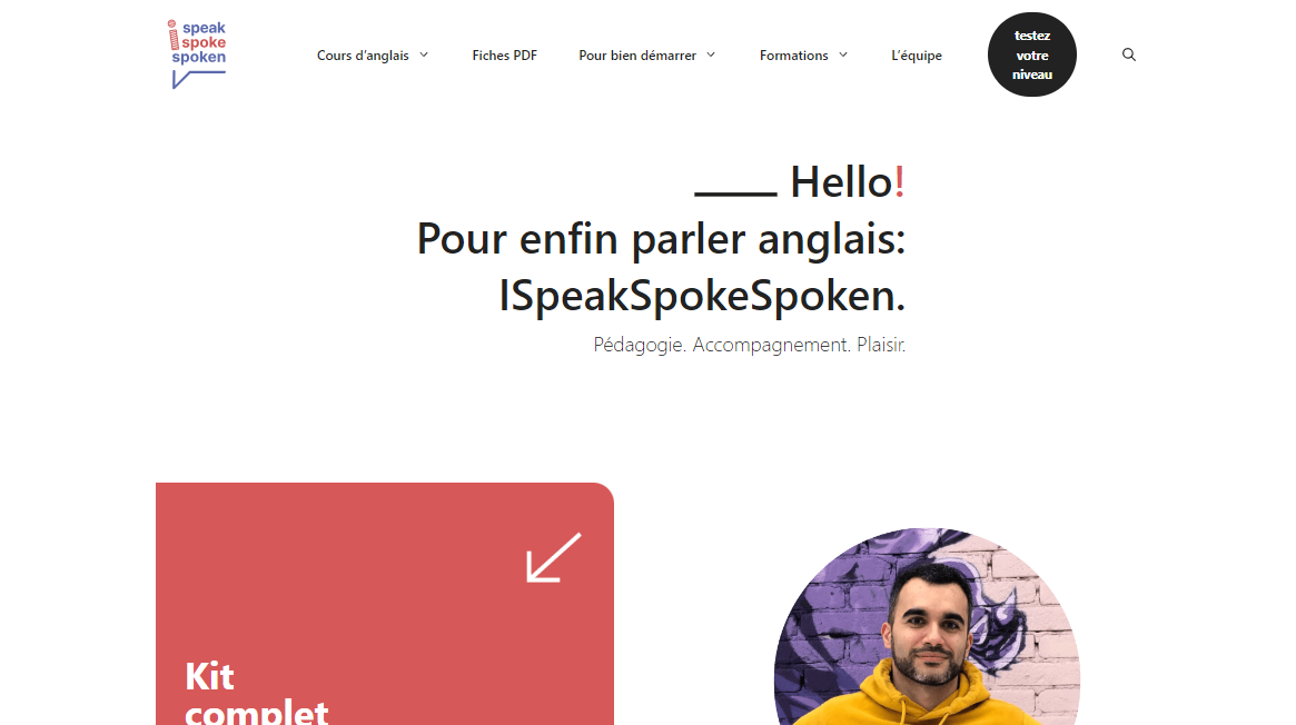ISpeakSpokeSpoken - Cours d’anglais pour adulte