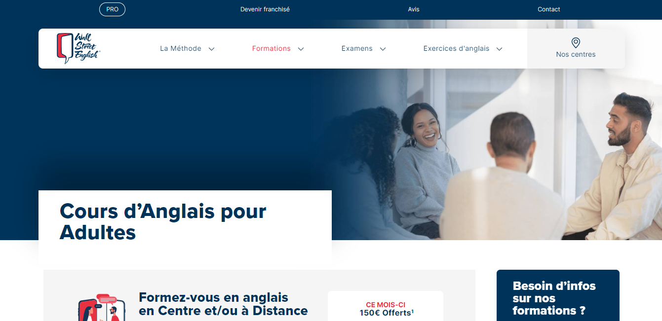 WallStreetEnglish - Cours d’anglais pour adulte