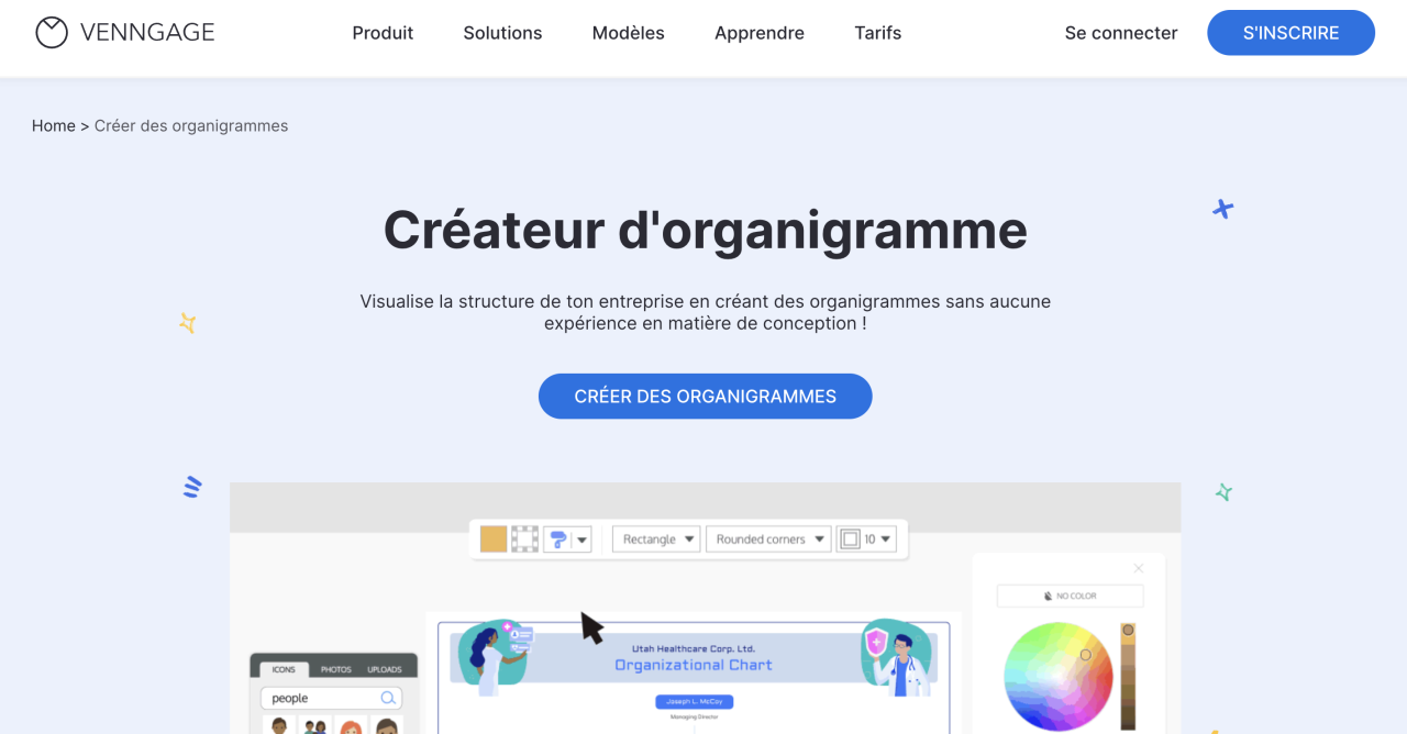 Venngage organigramme